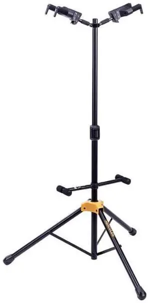 Stands GS422B PLUS Dual Guitar Stand with Auto Grip System and Foldable Yoke | Dual Stand with Auto Grip Yokes That Lock, Fits Necks 40-52 Mm, Folding Backrests, Height Clutch Stands GS422B PLUS Dual Guitar Stand with Auto Grip System and Foldable Yoke | Dual Stand with Auto Grip Yokes That Lock, Fits Necks 40-52 Mm, Folding Backrests, Height Clutch
