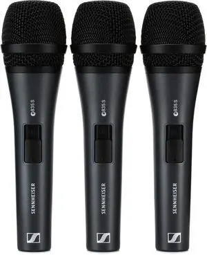 E 835-S Live Vocal Microphone with On Off Switch - 3-Pack,Black E 835-S Live Vocal Microphone with On Off Switch - 3-Pack,Black