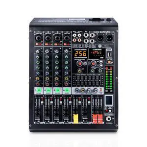 4 Channel Audio Mixer with Bluetooth, USB MP3 Player, 48V Phantom Power for Studio Recording, Live Performance, Karaoke, Podcast 4 Channel Audio Mixer with Bluetooth, USB MP3 Player, 48V Phantom Power for Studio Recording, Live Performance, Karaoke, Podcast