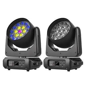 19x15W Moving Head Stage Light,RGBW 4-in-1 LED Zoom Beam Wash Strobe Effect,DMX Sound Activated,540° Pan 270° Tilt,Professional DJ Lighting for Club Wedding Party Bar (Luces para) (1Pack=2pcs) 19x15W Moving Head Stage Light,RGBW 4-in-1 LED Zoom Beam Wash Strobe Effect,DMX Sound Activated,540° Pan 270° Tilt,Professional DJ Lighting for Club Wedding Party Bar (Luces para) (1Pack=2pcs)