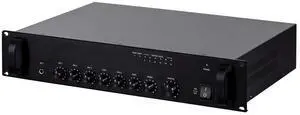 Commercial Audio 60W 5ch 100/70V Mixer Amp with Microphone Priority (NO LOGO) Commercial Audio 60W 5ch 100/70V Mixer Amp with Microphone Priority (NO LOGO)