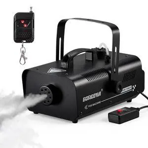 1000W Fog Machine with Timer 1L Tank Wireless Smoke Maker | 5000 CFM Output, 9-16ft Fog Range, Overheat Protection, Perfect for Halloween Parties Concerts Photography Clubs 1000W Fog Machine with Timer 1L Tank Wireless Smoke Maker | 5000 CFM Output, 9-16ft Fog Range, Overheat Protection, Perfect for Halloween Parties Concerts Photography Clubs