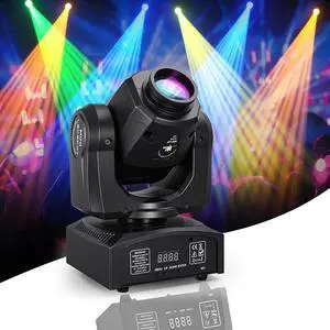 60W LED Moving Head Stage Light, DMX512 DJ Light | 8 Gobos & 8 Colors, Sound Activated, 540° Pan & 270° Tilt, Compact DJ Lighting for Weddings, Parties, and Stage Events 60W LED Moving Head Stage Light, DMX512 DJ Light | 8 Gobos & 8 Colors, Sound Activated, 540° Pan & 270° Tilt, Compact DJ Lighting for Weddings, Parties, and Stage Events