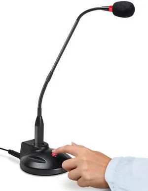VEC GN-USB-PT Gooseneck Push to Talk Microphone with USB Plug VEC GN-USB-PT Gooseneck Push to Talk Microphone with USB Plug