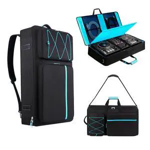 DJ Controller Case for DDJ FLX10 / GRV6 / REV5 / REV7 / 1000 / SC LIVE 4 | Soft Thick Padded, Multiple Pockets for DJ Accessories and Laptop, DJ Controller Bag with Backpack-Strap & Shoulder Strap DJ Controller Case for DDJ FLX10 / GRV6 / REV5 / REV7 / 1000 / SC LIVE 4 | Soft Thick Padded, Multiple Pockets for DJ Accessories and Laptop, DJ Controller Bag with Backpack-Strap & Shoulder Strap