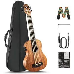 CUB402 Electric 30inch All Solid Wood Mahogany Ukulele Bass | Tuned as E-A-D-G CUB402 Electric 30inch All Solid Wood Mahogany Ukulele Bass | Tuned as E-A-D-G