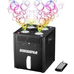 Stage Bubble Machine with Lights DMX Wireless Remote | Supports Wedding, Commercial Show, kKid Party & Carnival for Vivid Stage Atmosphere Control Stage Bubble Machine with Lights DMX Wireless Remote | Supports Wedding, Commercial Show, kKid Party & Carnival for Vivid Stage Atmosphere Control
