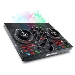 Party Mix Live DJ Controller with Built-in Lights and Speakers | 2-Deck, DJ Mixer, Touch-Capacitive Wheels, Integrated Audio Interface, and Serato DJ Lite Party Mix Live DJ Controller with Built-in Lights and Speakers | 2-Deck, DJ Mixer, Touch-Capacitive Wheels, Integrated Audio Interface, and Serato DJ Lite