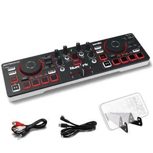 MixTrack Go Compact Bluetooth DJ Controller with Stems Control | 2-Deck DJ Mixer, for Beginners & Mobile DJs, Smart Fader, USB-C, Serato DJ Lite & Algoriddim djay Included, Gen 4 MixTrack Go Compact Bluetooth DJ Controller with Stems Control | 2-Deck DJ Mixer, for Beginners & Mobile DJs, Smart Fader, USB-C, Serato DJ Lite & Algoriddim djay Included, Gen 4