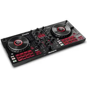 Mixtrack Platinum FX Serato DJ Controller with Jog Wheel Displays, 4 Decks, Mixer, Effects Paddles and Audio Interface Mixtrack Platinum FX Serato DJ Controller with Jog Wheel Displays, 4 Decks, Mixer, Effects Paddles and Audio Interface