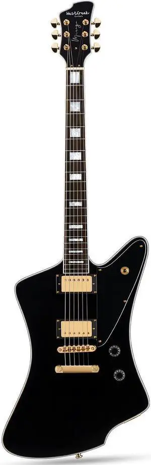 WestCreek Mirage Solid Body Electric Guitar, Mahogany Body, Maple Neck, Rosewood Fretboard, Rounded End Frets, Bone Nut (Glossy Obsidian Black) WestCreek Mirage Solid Body Electric Guitar, Mahogany Body, Maple Neck, Rosewood Fretboard, Rounded End Frets, Bone Nut (Glossy Obsidian Black)