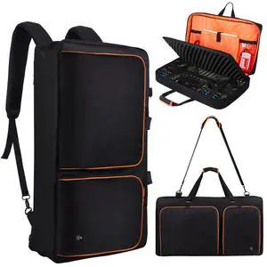 DJ Controller Case for DDJ-FLX10/ 1000/REV7/REV5/800/ FLX6 AlphaTheta DDJ-GRV6 With Thick EVA Padding, Adjustable Shoulder Strap,Fits Up to 15.6" Laptops Perfect for DJ and Music Producers DJ Controller Case for DDJ-FLX10/ 1000/REV7/REV5/800/ FLX6 AlphaTheta DDJ-GRV6 With Thick EVA Padding, Adjustable Shoulder Strap,Fits Up to 15.6" Laptops Perfect for DJ and Music Producers