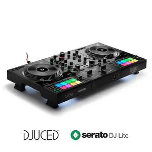 DJControl Inpulse 500: 2-deck USB DJ controller for Serato DJ and DJUCED (included) | Serato Dj Lite and Djuced Included, Built-in Audio Interface, 16 Rgb Pads, Touch Jog Wheels DJControl Inpulse 500: 2-deck USB DJ controller for Serato DJ and DJUCED (included) | Serato Dj Lite and Djuced Included, Built-in Audio Interface, 16 Rgb Pads, Touch Jog Wheels