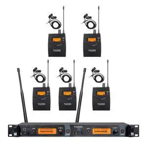 Wireless in Ear Monitor System 2 Channel 5 Bodypacks Monitoring in Studio Monitor UHF Transmitter Frequency Monitoring Type for Stage Church Band Musicians School Wireless in Ear Monitor System 2 Channel 5 Bodypacks Monitoring in Studio Monitor UHF Transmitter Frequency Monitoring Type for Stage Church Band Musicians School