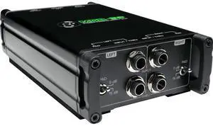 MDB Series, Passive Stereo Direct Box with dual 1/4 High-Impedance Inputs with Thru Outputs, 15db pads, and Dual Low-Impedance XLR Outputs with Ground Lift (MDB-2P) MDB Series, Passive Stereo Direct Box with dual 1/4 High-Impedance Inputs with Thru Outputs, 15db pads, and Dual Low-Impedance XLR Outputs with Ground Lift (MDB-2P)