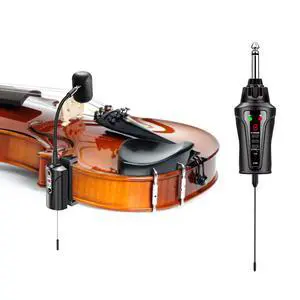 UHF Wireless Violin Microphone System Wireless Transmitter and Receiver Clip-on Instrument Microphones & Systems Mic for Violin, Musician, Active PA Systems, VT-5 UHF Wireless Violin Microphone System Wireless Transmitter and Receiver Clip-on Instrument Microphones & Systems Mic for Violin, Musician, Active PA Systems, VT-5