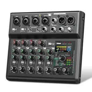 USB interface Audio 7 Channel Mixer With Effects 88 Dsp Digital DJ Mixing Board Bluetooth Music Player 48v Line For Condenser Mic Audio Mixer to PC/Phone For Karaoke Record Livestream USB interface Audio 7 Channel Mixer With Effects 88 Dsp Digital DJ Mixing Board Bluetooth Music Player 48v Line For Condenser Mic Audio Mixer to PC/Phone For Karaoke Record Livestream