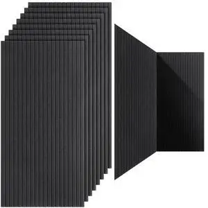 10 Pack 47x24 Inch Acoustic Wall Panels, Large Self Adhesive Sound Absorbing Panels for Home, Bedroom, Gaming Room, Studio & Office, High Density Noise Dampening Wall Decor for Echo Reduction, Black 10 Pack 47x24 Inch Acoustic Wall Panels, Large Self Adhesive Sound Absorbing Panels for Home, Bedroom, Gaming Room, Studio & Office, High Density Noise Dampening Wall Decor for Echo Reduction, Black