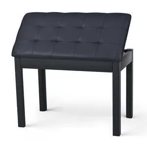 Duet Piano Bench Wooden Keyboard Bench with Storage Compartment, 29'' Piano Chair Seat with Padded Cushion, Long Piano Stool Black Duet Piano Bench Wooden Keyboard Bench with Storage Compartment, 29'' Piano Chair Seat with Padded Cushion, Long Piano Stool Black