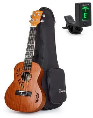 Concert Ukulele Uke Acoustic Hawaiian Guitar 23 Inch 18 Frets Mahagany With Ukelele Bag and Tuner Concert Ukulele Uke Acoustic Hawaiian Guitar 23 Inch 18 Frets Mahagany With Ukelele Bag and Tuner