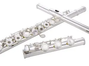 HAND-ENGRAVED SILVER PLATED HIGH GRADE FLUTE 17 Hole OPEN/CLOSED C Flute With Case, Tuning Rod and Cloth and Gloves,HIGH GRADE HAND ENGRAVED HAND-ENGRAVED SILVER PLATED HIGH GRADE FLUTE 17 Hole OPEN/CLOSED C Flute With Case, Tuning Rod and Cloth and Gloves,HIGH GRADE HAND ENGRAVED