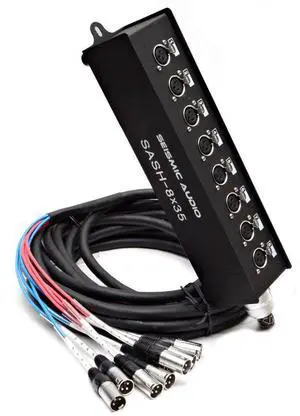 SASH-8x35 - 8 Channel XLR Send Sub Snake Cable - 35 Feet SASH-8x35 - 8 Channel XLR Send Sub Snake Cable - 35 Feet