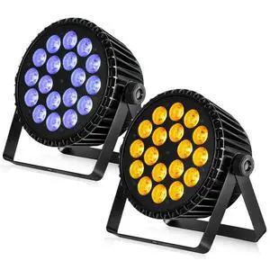 18x18W RGBWAUV LED Stage Par Lights for Stage Party Weddings, 2S | High Power,CRI>95,Aluminum Alloy Shell,RGB+Lime+Amber+UV,Cooling Fan,Auto/Sound/DMX512/Master-slave Mode,Long Lifespan 18x18W RGBWAUV LED Stage Par Lights for Stage Party Weddings, 2S | High Power,CRI>95,Aluminum Alloy Shell,RGB+Lime+Amber+UV,Cooling Fan,Auto/Sound/DMX512/Master-slave Mode,Long Lifespan
