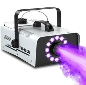Fog Machine Outdoor Halloween, 1500W 20000CFM Smoke Machine with LED Lights | 2L Tank, 13 Colors & 4 Light Modes, Dual Wireless Remotes, Ideal for Indoor Parties, Stages, Weddings, DJ, Events Fog Machine Outdoor Halloween, 1500W 20000CFM Smoke Machine with LED Lights | 2L Tank, 13 Colors & 4 Light Modes, Dual Wireless Remotes, Ideal for Indoor Parties, Stages, Weddings, DJ, Events