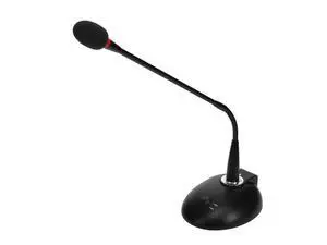 Commercial Audio Desktop Paging Microphone with On/Off Button (No Logo),Black Commercial Audio Desktop Paging Microphone with On/Off Button (No Logo),Black