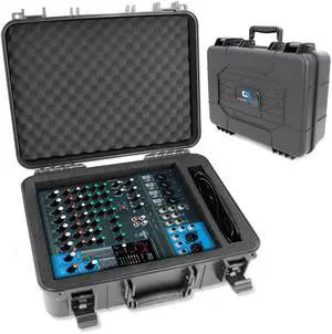 DJ Mixer Case Compatible with Yamaha MG10XU, MG10, MG06 Hard Shell Audio Mixer Carrying Case with Customizable Pre-Diced Foam Interior and Cable Storage DJ Mixer Case Compatible with Yamaha MG10XU, MG10, MG06 Hard Shell Audio Mixer Carrying Case with Customizable Pre-Diced Foam Interior and Cable Storage
