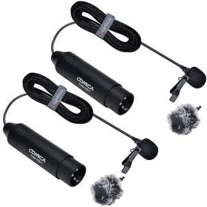 V02C Cardioid XLR Lavalier Microphone for Camcorder, Zoom Recorder | 48V Phantom Power, with Windmuff, 5.9ft Silicone Cable, XLR Lapel Mic for Interviews, Vlogging, and Studio Mixers V02C Cardioid XLR Lavalier Microphone for Camcorder, Zoom Recorder | 48V Phantom Power, with Windmuff, 5.9ft Silicone Cable, XLR Lapel Mic for Interviews, Vlogging, and Studio Mixers