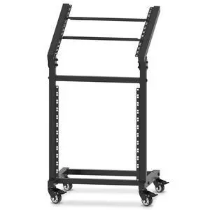 12U DJ Mixer Stand Rack Mount Rolling Stand Adjustable Stage Cart | For Music Studio Booth Pro Audio Recording Cabinet Stage Equipment 12U DJ Mixer Stand Rack Mount Rolling Stand Adjustable Stage Cart | For Music Studio Booth Pro Audio Recording Cabinet Stage Equipment