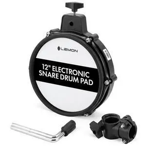 T550 Electronic Drum Pad - 12 Inch Snare Dual Zone Mesh Head, Compatible with Roland, Alesis Nitro Max, Yamaha DTX, Simmons, Donner, Electric Drum Kit Set Expansion Pad for Electronic Kits T550 Electronic Drum Pad - 12 Inch Snare Dual Zone Mesh Head, Compatible with Roland, Alesis Nitro Max, Yamaha DTX, Simmons, Donner, Electric Drum Kit Set Expansion Pad for Electronic Kits