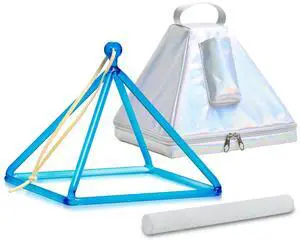 8 Inch Blue Color Quartz Crystal Singing Pyramid Healing Musical Instrument + Carry Case Bag Powerful Energy 8 Inch Blue Color Quartz Crystal Singing Pyramid Healing Musical Instrument + Carry Case Bag Powerful Energy