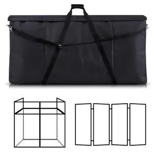 Dj Facade Booth Carrying Bag Universal Gear Case with Foam Padded Adjustable Shoulder Strap and Handle 48x24x5 in Dj Table Accessories Equipment Bag Portable Stage Art Portfolio LED Screens Dj Facade Booth Carrying Bag Universal Gear Case with Foam Padded Adjustable Shoulder Strap and Handle 48x24x5 in Dj Table Accessories Equipment Bag Portable Stage Art Portfolio LED Screens