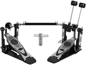 Double Bass Pedal, Double Chain Double Bass Drum Pedals, Double Kick Drum Pedal with Patch Suit for Kick Drum Double Bass Pedal, Double Chain Double Bass Drum Pedals, Double Kick Drum Pedal with Patch Suit for Kick Drum