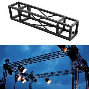 Square 8" x 8" Box Truss Black Trussing Aluminum Lighting Stage Truss with Hardware, 500 Pounds Load Capacity (1m Long) Square 8" x 8" Box Truss Black Trussing Aluminum Lighting Stage Truss with Hardware, 500 Pounds Load Capacity (1m Long)