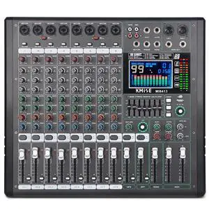 Audio Mixer 8 Channel with MP3 Player 99 DSP Digital DJ Mixer and Effect 7 Band EQ Output 48V Phantom Power Source USB Recording BT USB for Streaming Karaoke Party Stage Audio Mixer 8 Channel with MP3 Player 99 DSP Digital DJ Mixer and Effect 7 Band EQ Output 48V Phantom Power Source USB Recording BT USB for Streaming Karaoke Party Stage