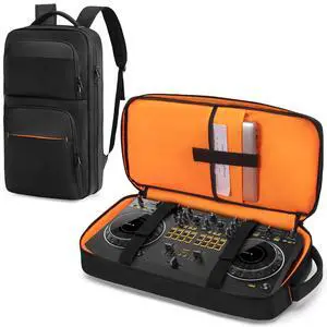 DJ Controller Backpack Fits for DDJ-400/SB2/SB3/DDJ-REV1/DDJ-FLX4 | Laptop Sleeve, 2 Front Pocket, Padded DJ Controller Mixer Storage Bag Carrying Case for DJ Equipment and Cable DJ Controller Backpack Fits for DDJ-400/SB2/SB3/DDJ-REV1/DDJ-FLX4 | Laptop Sleeve, 2 Front Pocket, Padded DJ Controller Mixer Storage Bag Carrying Case for DJ Equipment and Cable