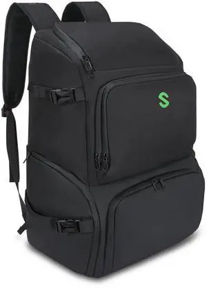 DJ Accessories Transport Pack - Large Gear Bag for Solo Musicians, DJ Equipment, Mic Stands, and Cables - Durable Gig Backpack DJ Accessories Transport Pack - Large Gear Bag for Solo Musicians, DJ Equipment, Mic Stands, and Cables - Durable Gig Backpack