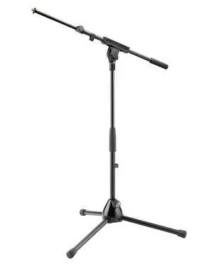 König & Meyer 25977.500.55 Microphone Stand - Adjustable Telescoping 2-Piece Boom Arm - Shorter Low-Level Height with Folding Leg Base - Professional Grade - German Made - Black König & Meyer 25977.500.55 Microphone Stand - Adjustable Telescoping 2-Piece Boom Arm - Shorter Low-Level Height with Folding Leg Base - Professional Grade - German Made - Black