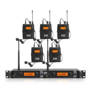 IEM1200 UHF Mono Wireless in Ear Monitor System 2 Channel 5 Bodypacks Monitoring with in Earphone, 40 Frequencies, Rack Mountable, Up to 300Ft Operation, Suitable for Church and Band IEM1200 UHF Mono Wireless in Ear Monitor System 2 Channel 5 Bodypacks Monitoring with in Earphone, 40 Frequencies, Rack Mountable, Up to 300Ft Operation, Suitable for Church and Band