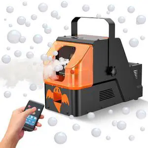 450W Fog Bubble Machine, 3-in-1 Smoke Bubble Machine with Remote Controller, Produce Colorful Bubbles Foggy Bubbles Abundant Fog for Halloween Christmas Holiday Stages Wedding Clubs 450W Fog Bubble Machine, 3-in-1 Smoke Bubble Machine with Remote Controller, Produce Colorful Bubbles Foggy Bubbles Abundant Fog for Halloween Christmas Holiday Stages Wedding Clubs