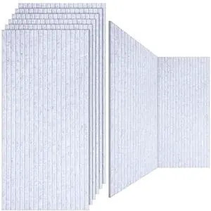 10 Pack 47x24 Inch Acoustic Wall Panels, Large Self Adhesive Sound Absorbing Panels for Home, Bedroom, Gaming Room Studio Office, High Density Noise Dampening Wall Decor for Echo Reduction, Light Gray 10 Pack 47x24 Inch Acoustic Wall Panels, Large Self Adhesive Sound Absorbing Panels for Home, Bedroom, Gaming Room Studio Office, High Density Noise Dampening Wall Decor for Echo Reduction, Light Gray