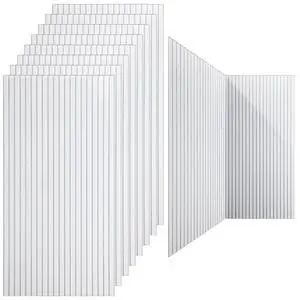 10 Pack 47x24 Inch Acoustic Wall Panels, Large Self Adhesive Sound Absorbing Panels for Home, Bedroom, Gaming Room, Studio & Office, High Density Noise Dampening Wall Decor for Echo Reduction, White 10 Pack 47x24 Inch Acoustic Wall Panels, Large Self Adhesive Sound Absorbing Panels for Home, Bedroom, Gaming Room, Studio & Office, High Density Noise Dampening Wall Decor for Echo Reduction, White