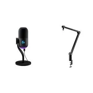 Yeti GX Dynamic RGB Gaming Microphone with LIGHTSYNC, USB + Compass G Premium Tube-Style Microphone Broadcast Boom Arm Yeti GX Dynamic RGB Gaming Microphone with LIGHTSYNC, USB + Compass G Premium Tube-Style Microphone Broadcast Boom Arm