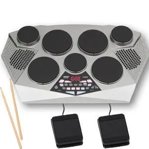 Pro Electronic Drum kit - Portable Electric Tabletop Drum Set Machine with Digital Panel, 7 Drum Pad, Hi-Hat / Kick Bass Pedal Controller USB AUX -Tom Toms, Hi-Hat, Snare Drums, Cymbals - PTED06 Pro Electronic Drum kit - Portable Electric Tabletop Drum Set Machine with Digital Panel, 7 Drum Pad, Hi-Hat / Kick Bass Pedal Controller USB AUX -Tom Toms, Hi-Hat, Snare Drums, Cymbals - PTED06