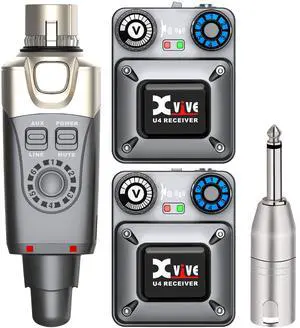 U4R2 Wireless in-Ear Monitor System Set with One Transmitter and Two Receivers U4R2 Wireless in-Ear Monitor System Set with One Transmitter and Two Receivers