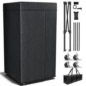 Portable Recording Booth Sound Booth for Recording Echo-Free Vocals Complete Home Recording Studio Foldable Vocal Booth with Travel Bag for Voiceovers, Podcasts & Music (XL Booth) Portable Recording Booth Sound Booth for Recording Echo-Free Vocals Complete Home Recording Studio Foldable Vocal Booth with Travel Bag for Voiceovers, Podcasts & Music (XL Booth)