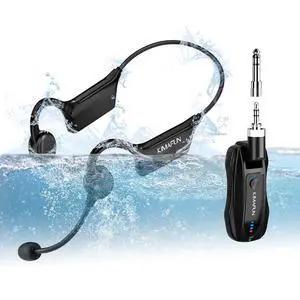 2.4G Fitness Headset Wireless Microphone, IP67 Waterproof Sweatproof Microphone for Water Aerobics, Swimming Coach, Fitness Instructor, Yoga, Spinning, Training, Teaching, Speakers, GWP91 2.4G Fitness Headset Wireless Microphone, IP67 Waterproof Sweatproof Microphone for Water Aerobics, Swimming Coach, Fitness Instructor, Yoga, Spinning, Training, Teaching, Speakers, GWP91